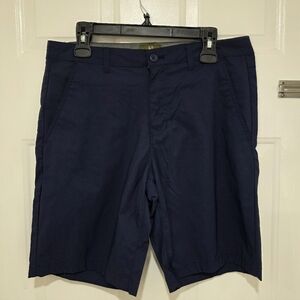 Classic Navy Flat Front Men's Shorts